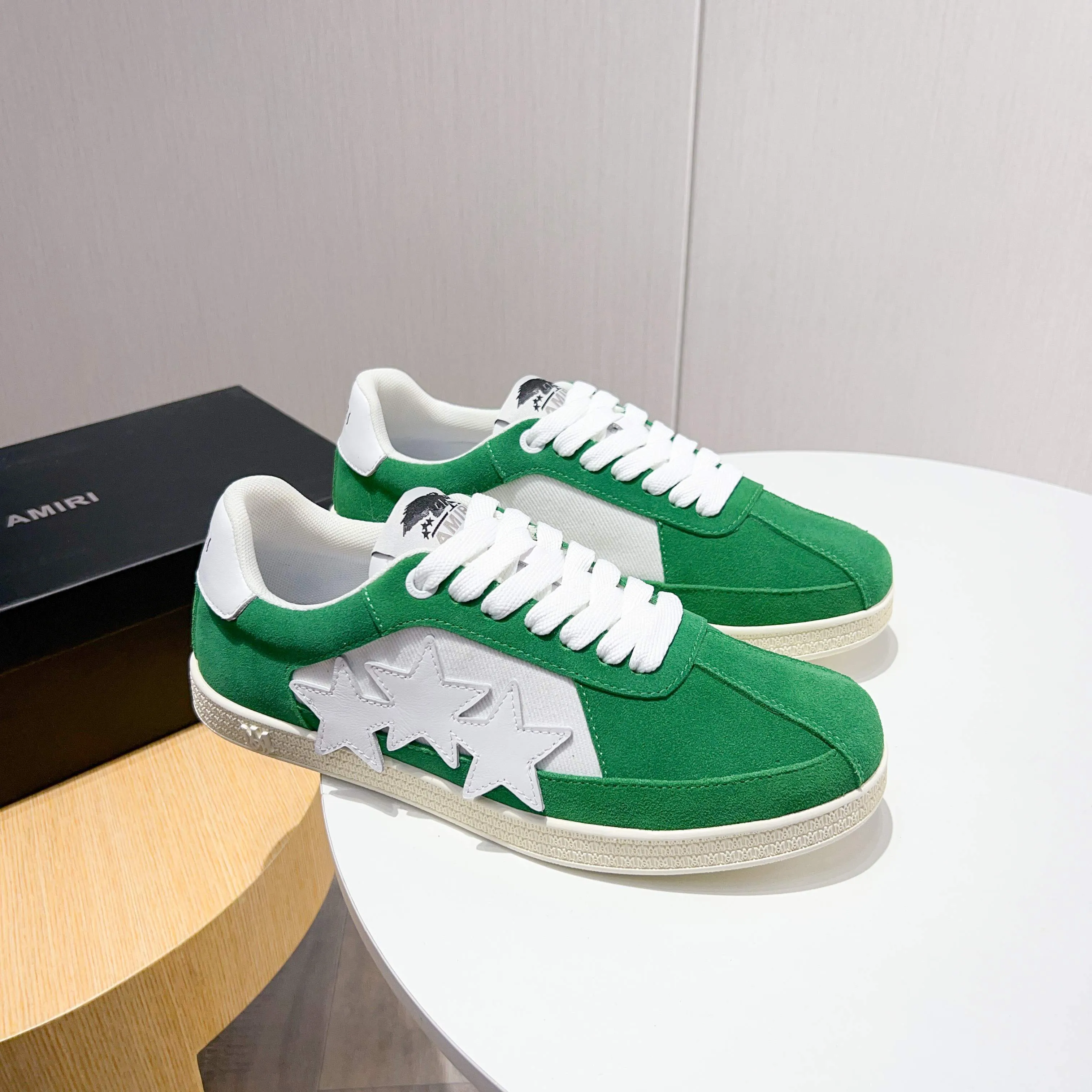 Men's shoes 💰420 [New style] 🌲🌲Balmain - New Amiri trendy shoes, low-top casual sports shoes, the same style as celebrities, made of selected pebbled cowhide and frosted cowhide, original outsole, comfortable on the feet, high-end workmanship, welcome to buy. Size: 39-45 (46 customized)